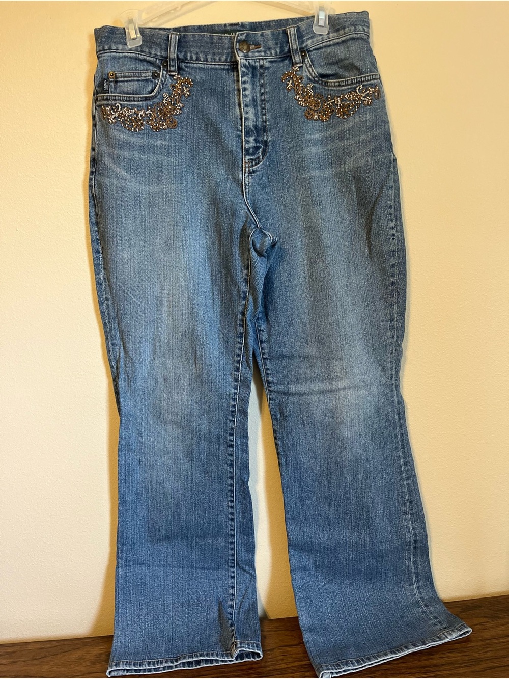 Vintage Women’s Lauren Ralph Lauren Embroidered Boot Cut Jeans